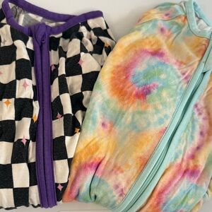 Set of 2 bamboo footies